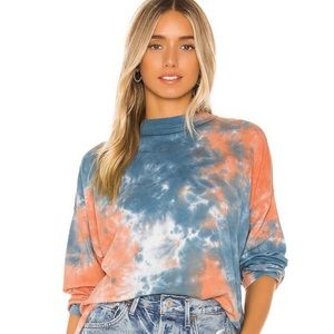 Free People Be Free Tie Dye Long Sleeve Top